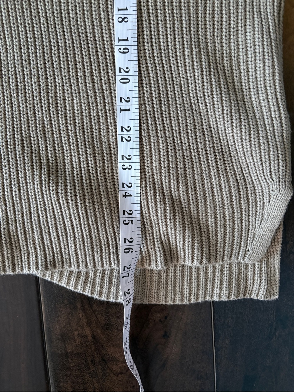 Dynamite 100% Cotton Knit Sweater Vest Beige V-Neck Size S - Picture 8 of 8